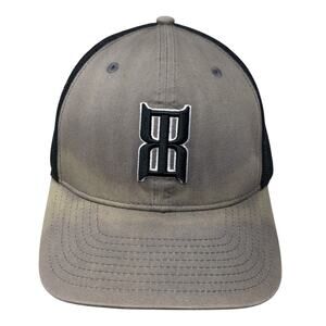 Badlands Snapback Trucker Hat Gray One Size Adjustable Embroidered Mesh Back